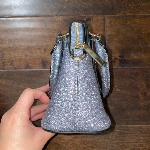 Kate Spade Mini Glitter Satchel with Crossbody Strap - Picture 5 of 10